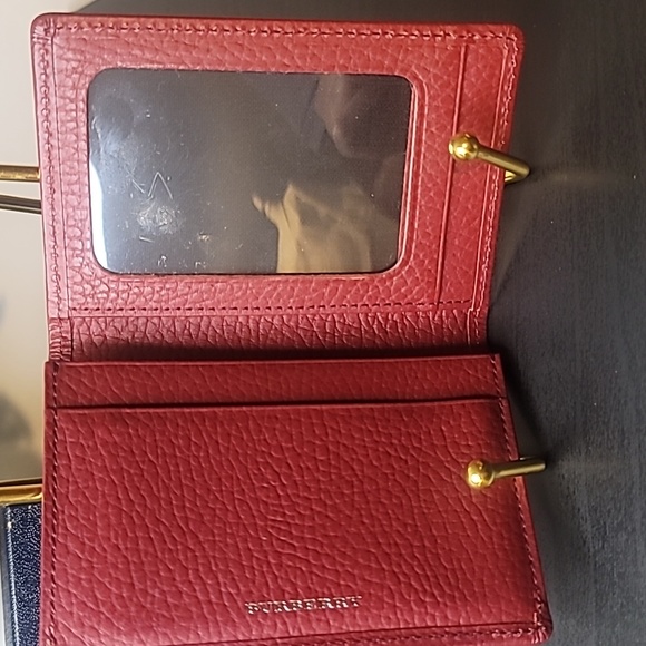 BURBERRY RED UNISEX WALLET - Picture 8 of 8